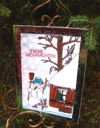 fröhlicher Schneemann